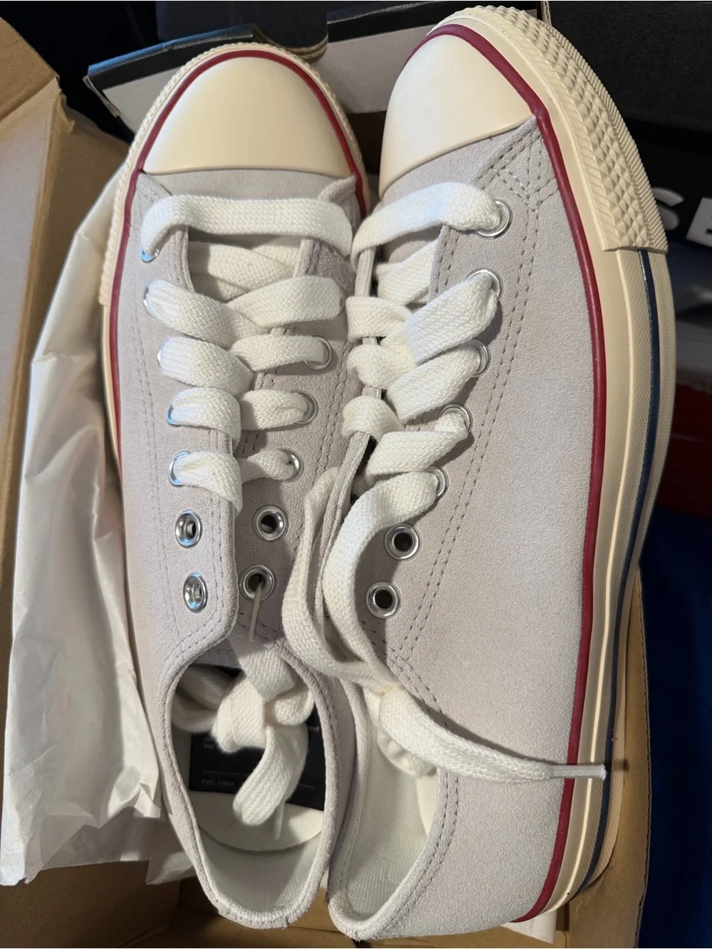 Converse CTAS Ox Sneakers - Barely Grey / Natural Ivory. Men’s 8.5/Women’s 10.5 - Picture 4 of 4